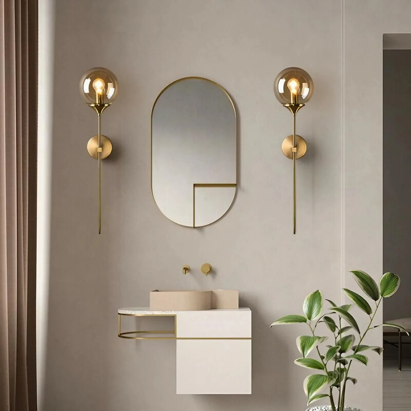 Nordic Magic Beans Glass Wall Lamp S37