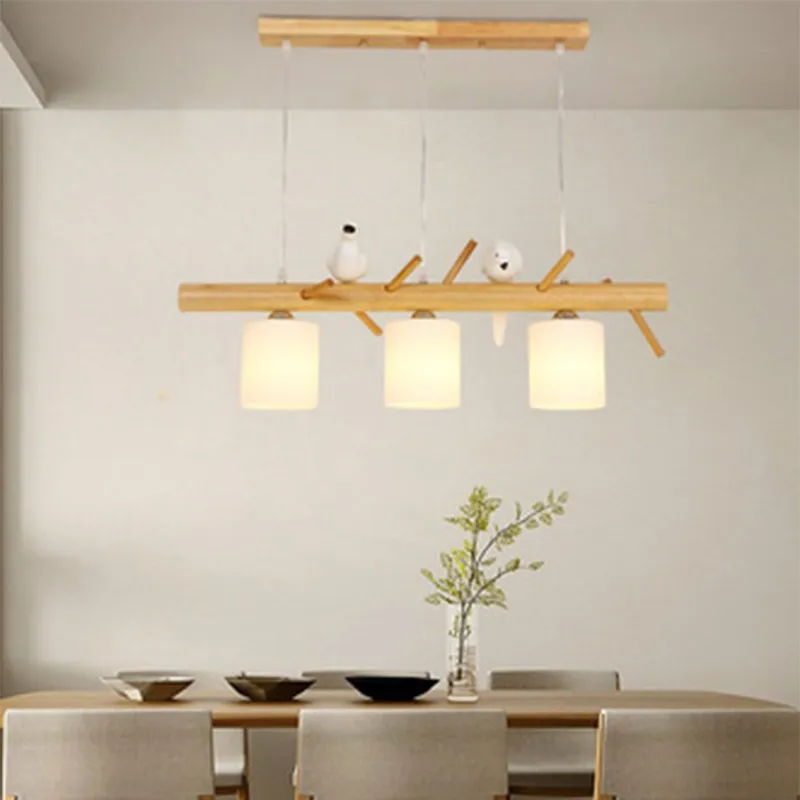 BIRDY Wooden Pendant Light