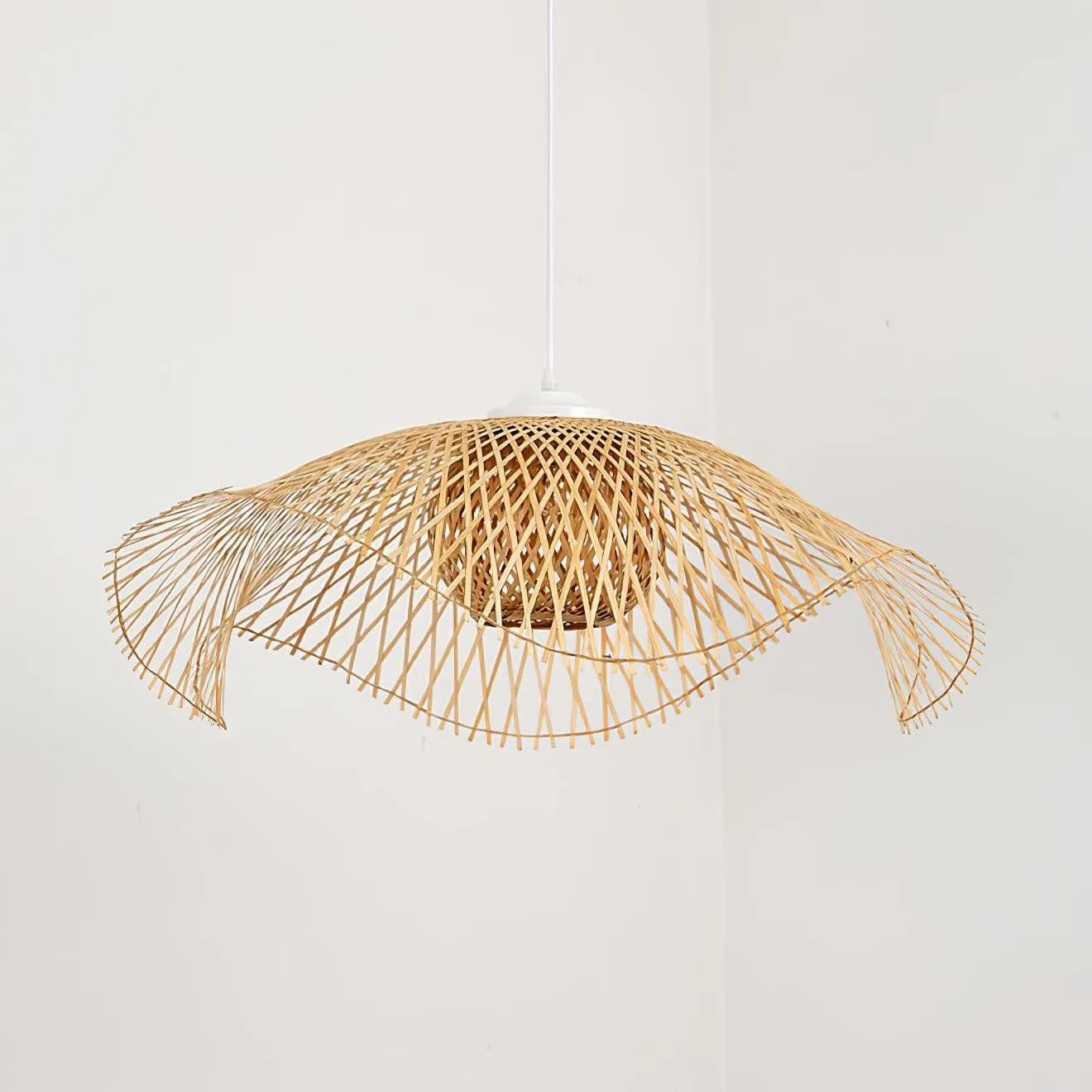 Bamboo Lotus Leaf Pendant Lamp P004