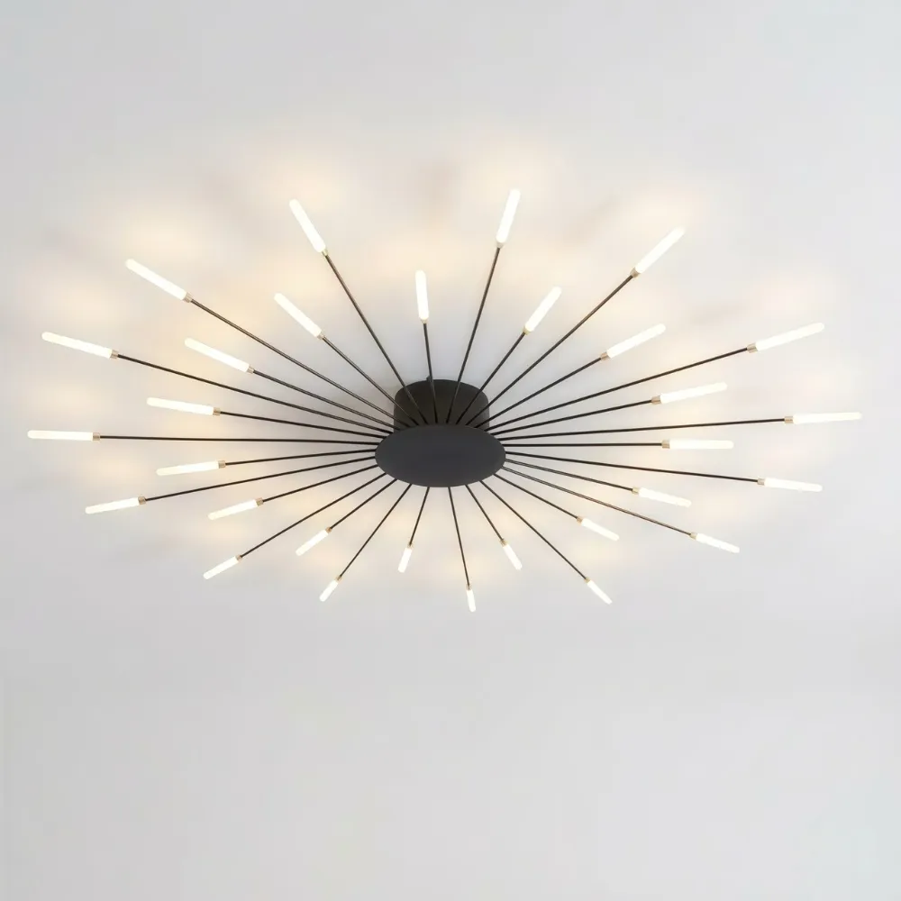 Sputnik Led Fireworks Flush Mount Ceiling Light S40