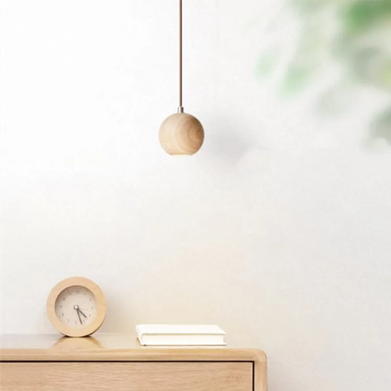 Ball Wooden Pendant Light