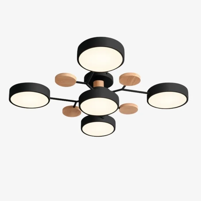 Nordic Branched Disc Metal Ceiling Lamp S117