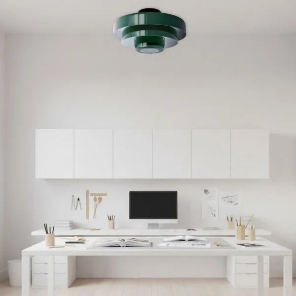 Veleora Triple Layer Disc Ceiling Light - Bauhaus Colorful Design S361