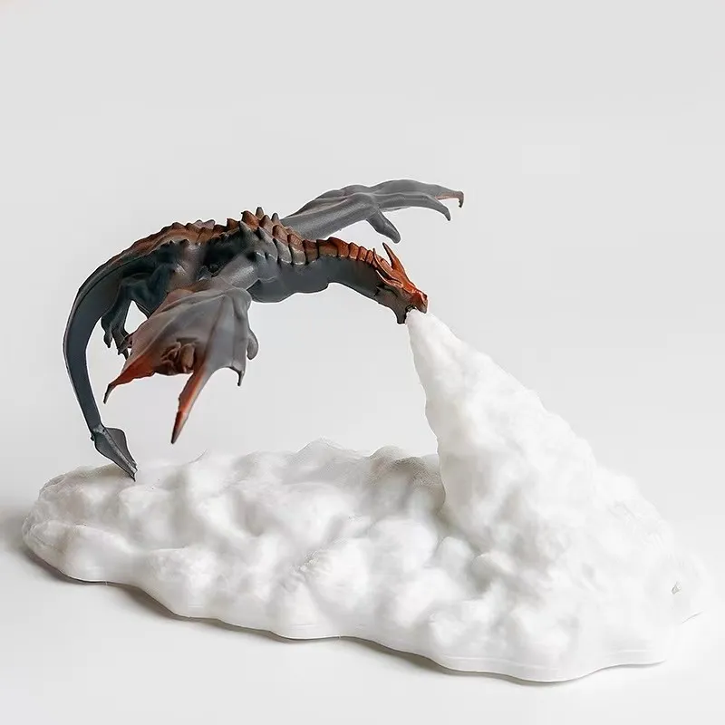 Creative 3D Printed Airplane Fire Dragon Table Lamp M585