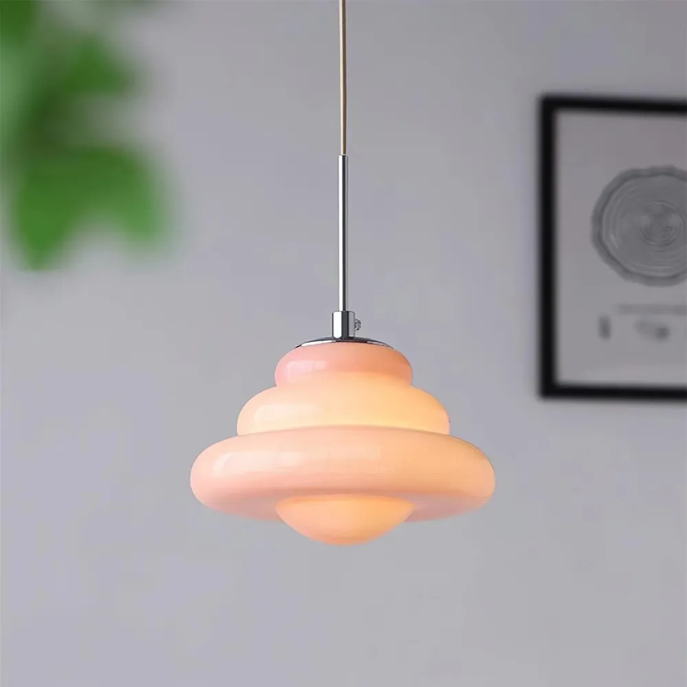 Tiered Pendant Lamp - Modern Glass and Metal for Dining Room S245