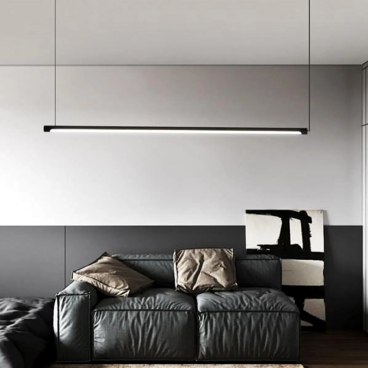 Linear LED Pendant Light-Horizontal