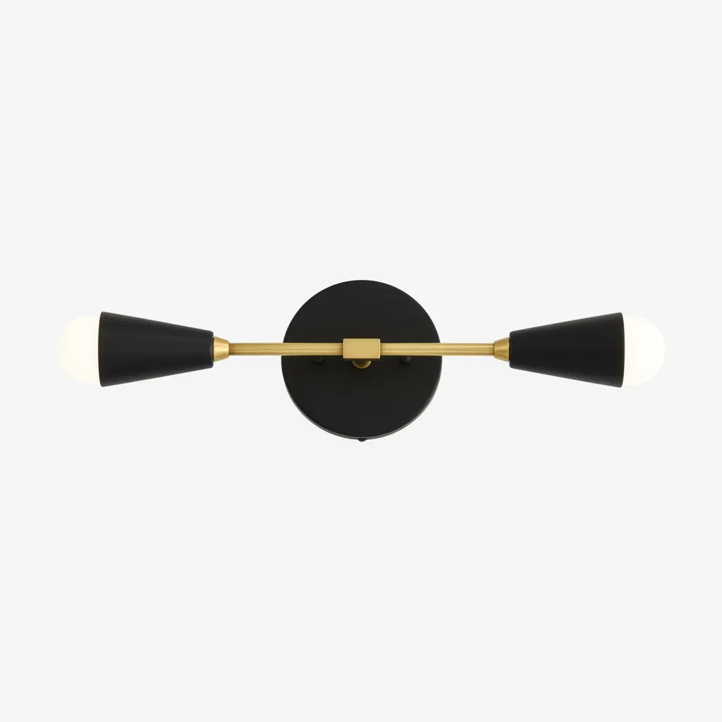 Mobilux Line Minimalist Vanity Light Fixture - Mid Century Bathroom Sconce T315