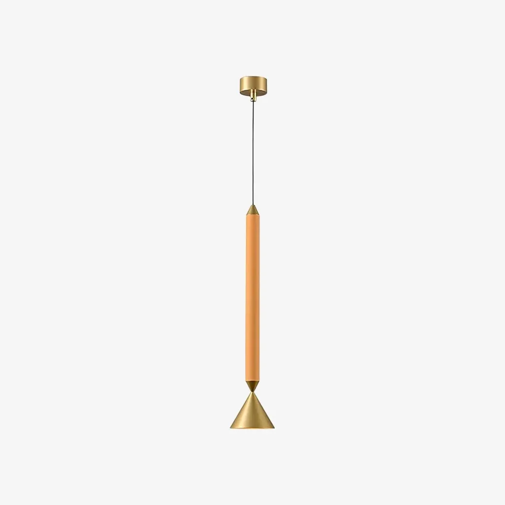 Vertara Minimal Cone Pendant Light – Sleek Architectural Hanging Lamp for Dining and Kitchen T1206