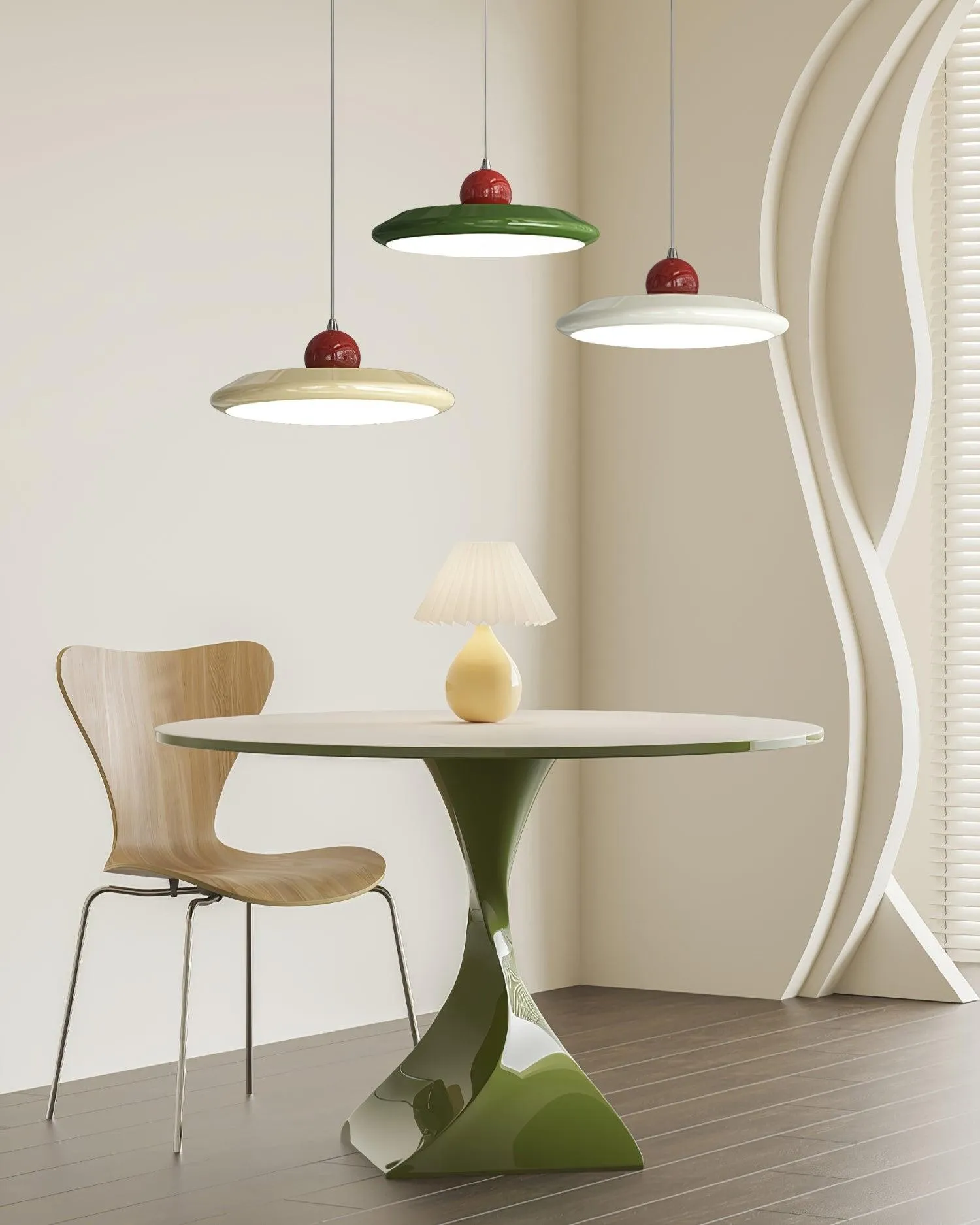 High-Grade Flying Saucer Swing Arm Pendant Lamp M183