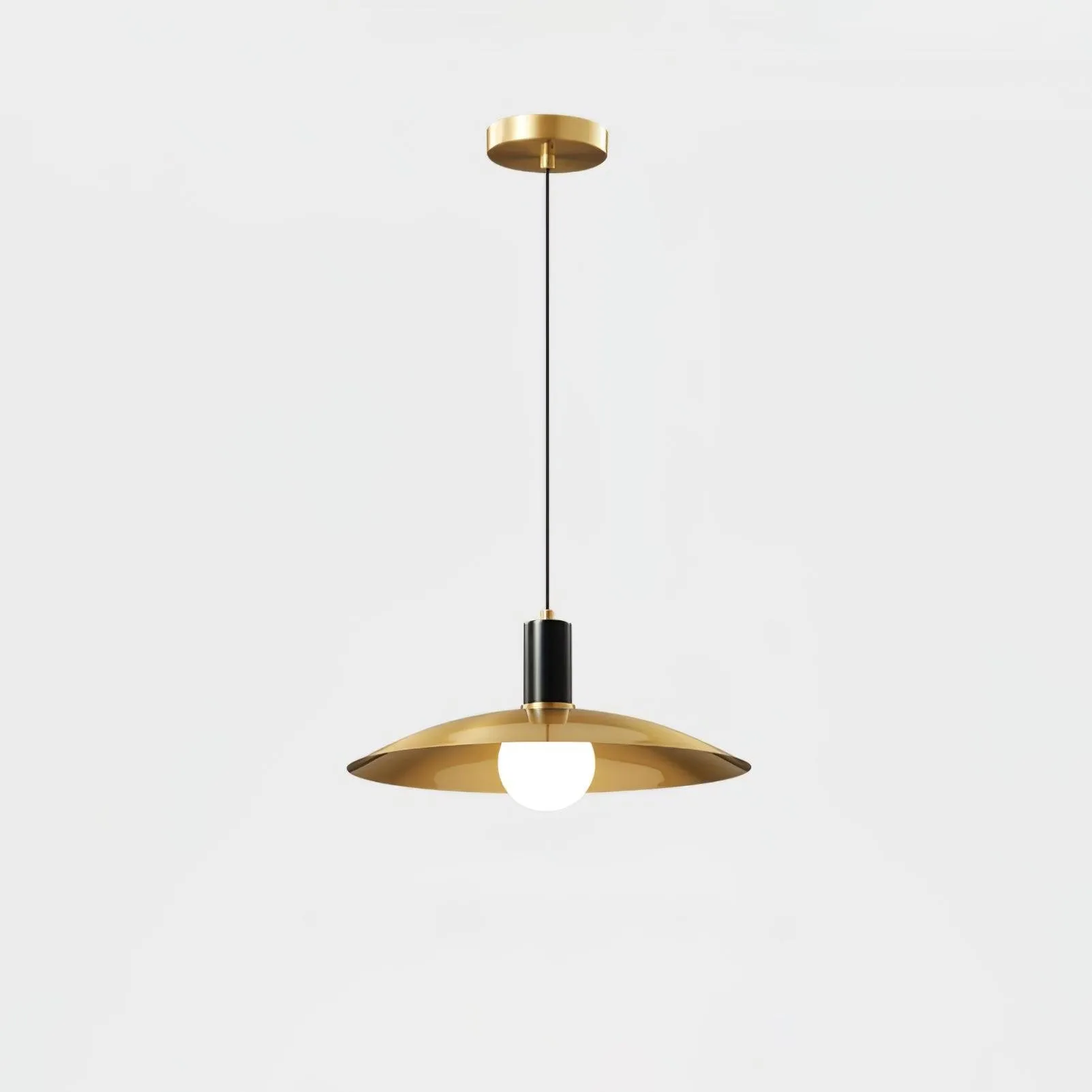 Brass Flared Pendant Lamp T1585