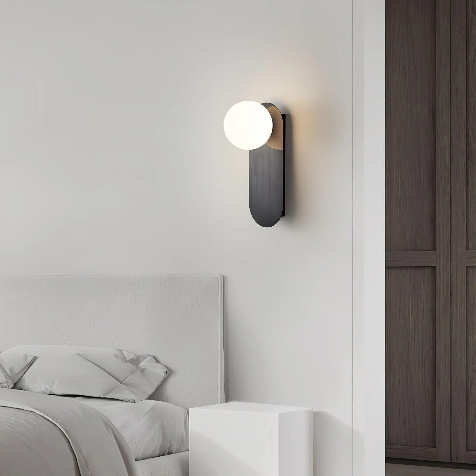 Modern Glass Base Sconce M280