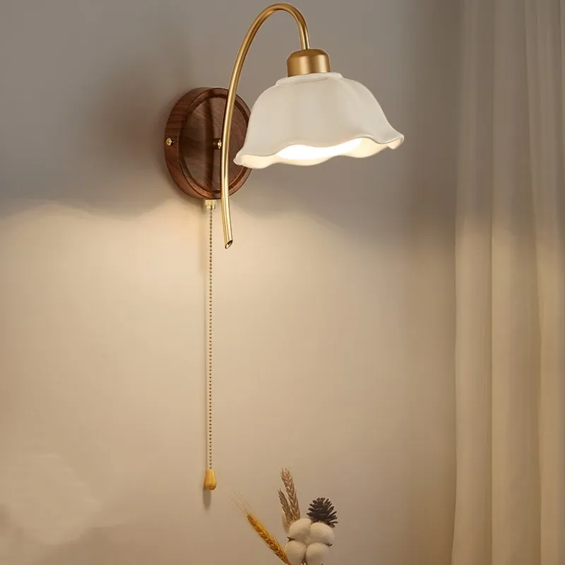 Wabi Sabi Style Ceramic Wall Lamp
