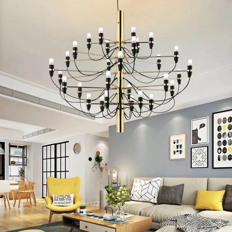 Tendrila Multi-Light Chandelier - Industrial Style Pendant Light for Dining Room