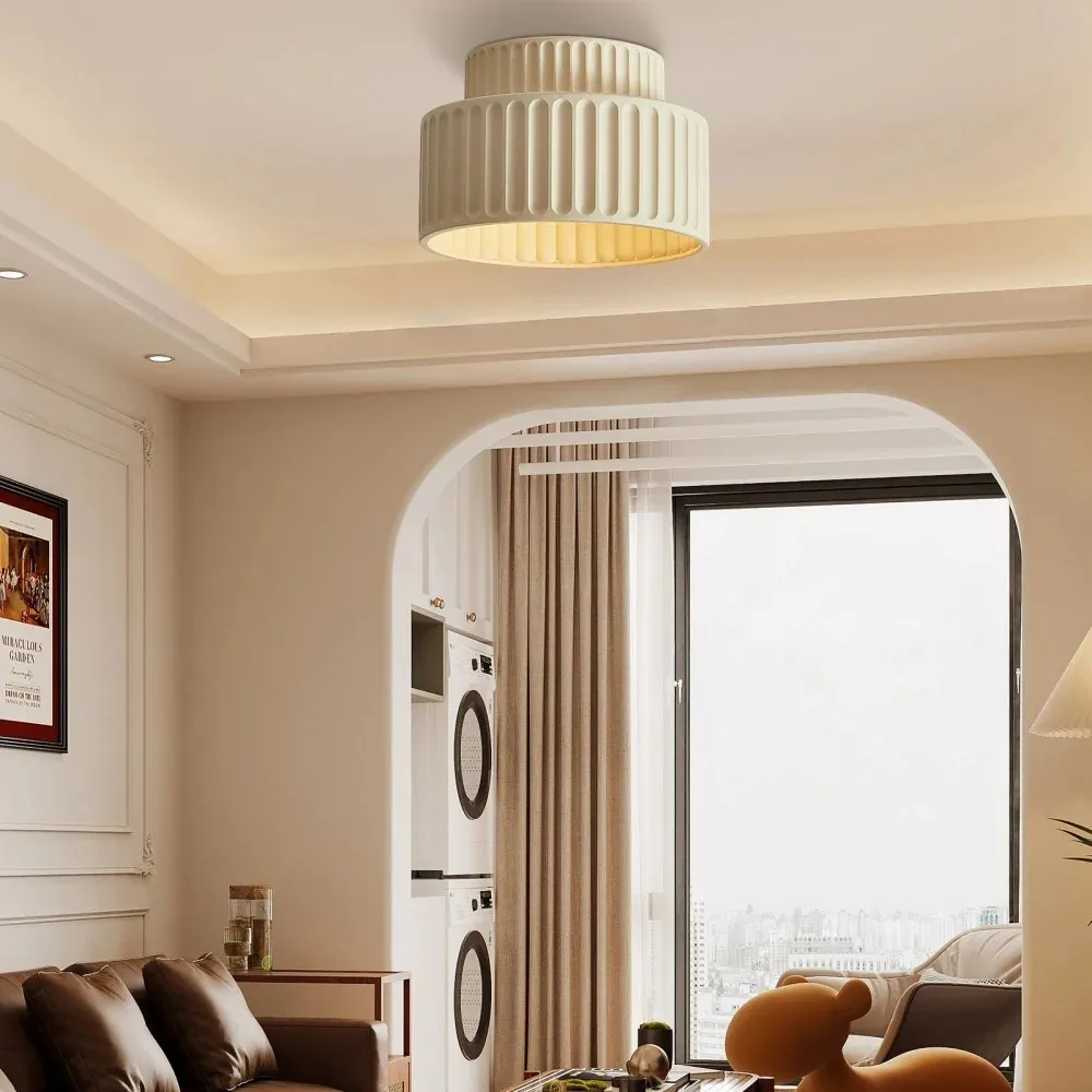 Modern Solid Color Recessed Resin Ceiling Lamp S177