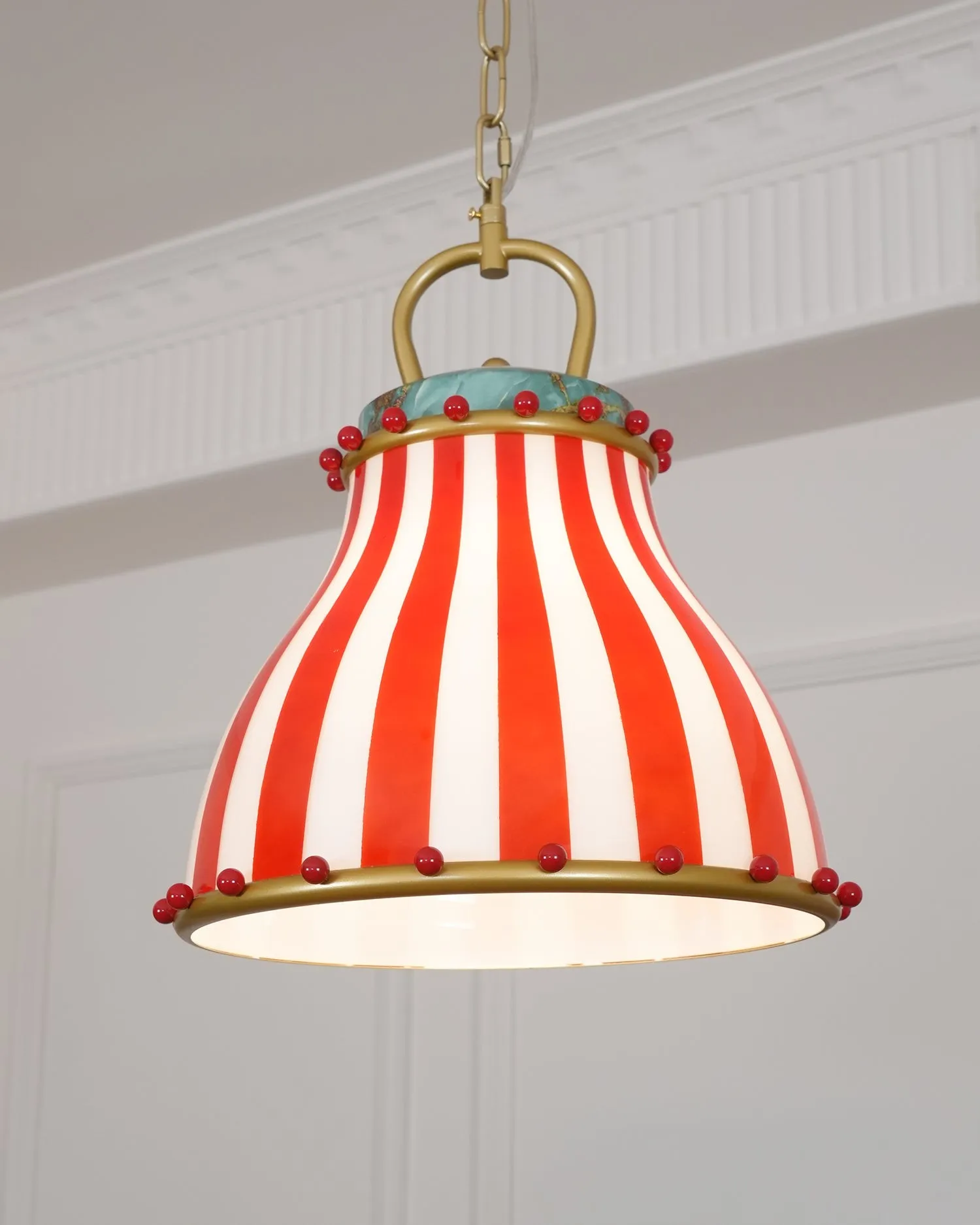 Festilo Circus Striped Glass Pendant for Dining & Living Spaces M66