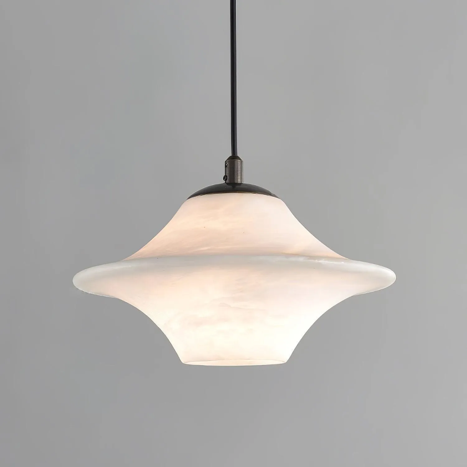 Saucer Alabaster Pendant Light M413