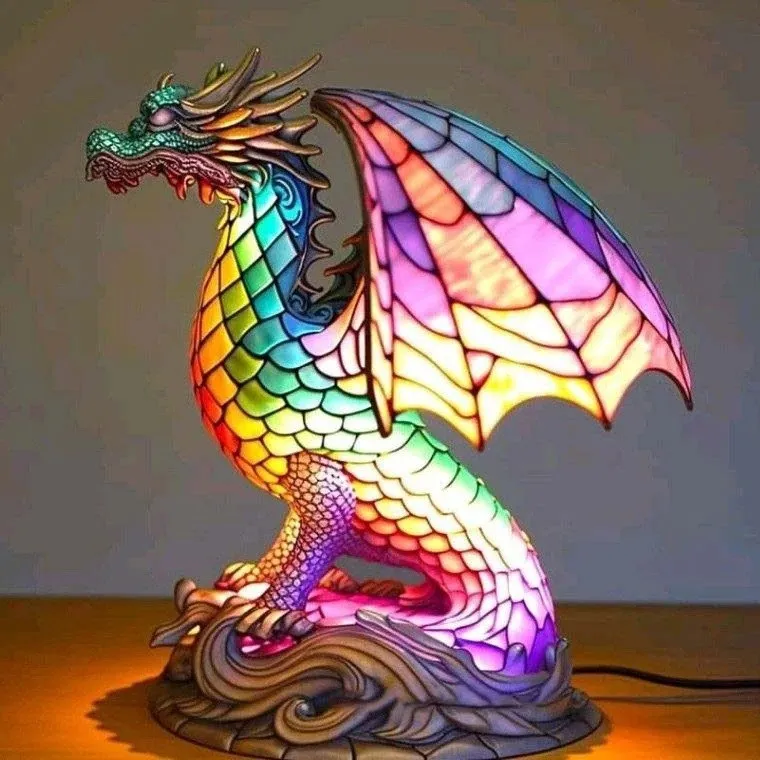 Magical Animal Statue Resin Table Lamp M537