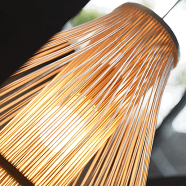 Chinese Style Rattan Homestay Pendant Light