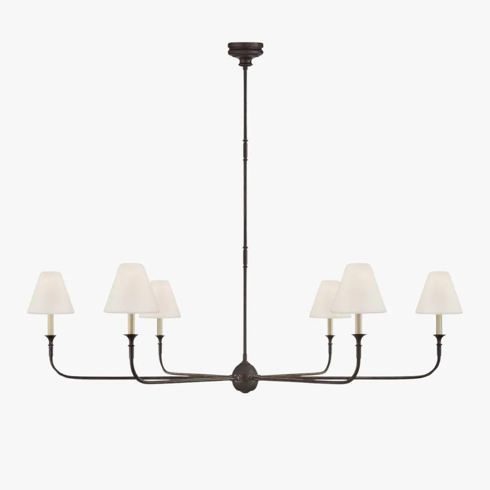 Piaf Geometric Metal Chandelier – Industrial Style for Dining Room T198