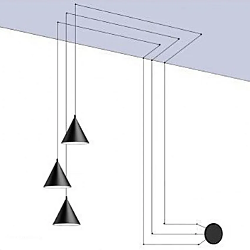 String Light Cone Pendant Light