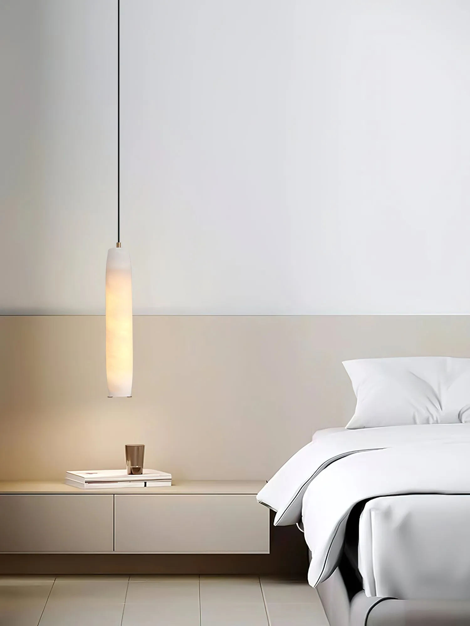 Alabaster Flute Pendant Light T1660