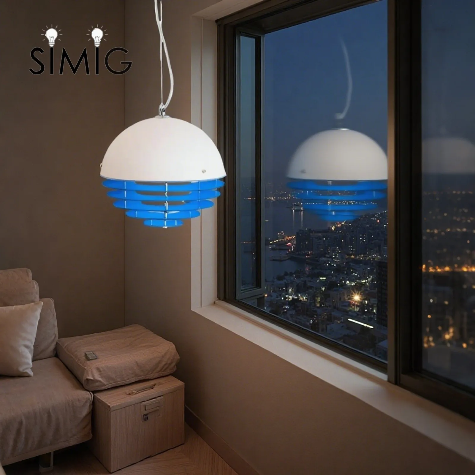 Bauhaus Sunset Pendant Lamp - Warm Ambient Lighting for Living Room S213