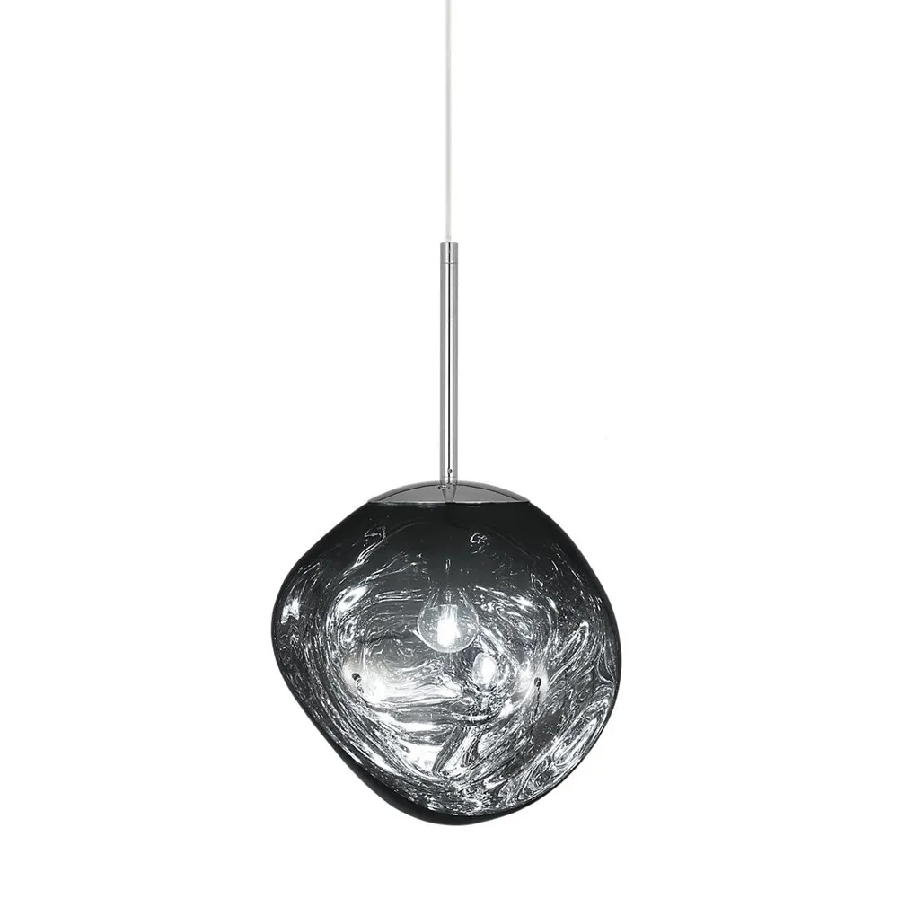 Glass Dynamic Pendant Light - Artistic Metallic Glow Pendant for Dining Area S54