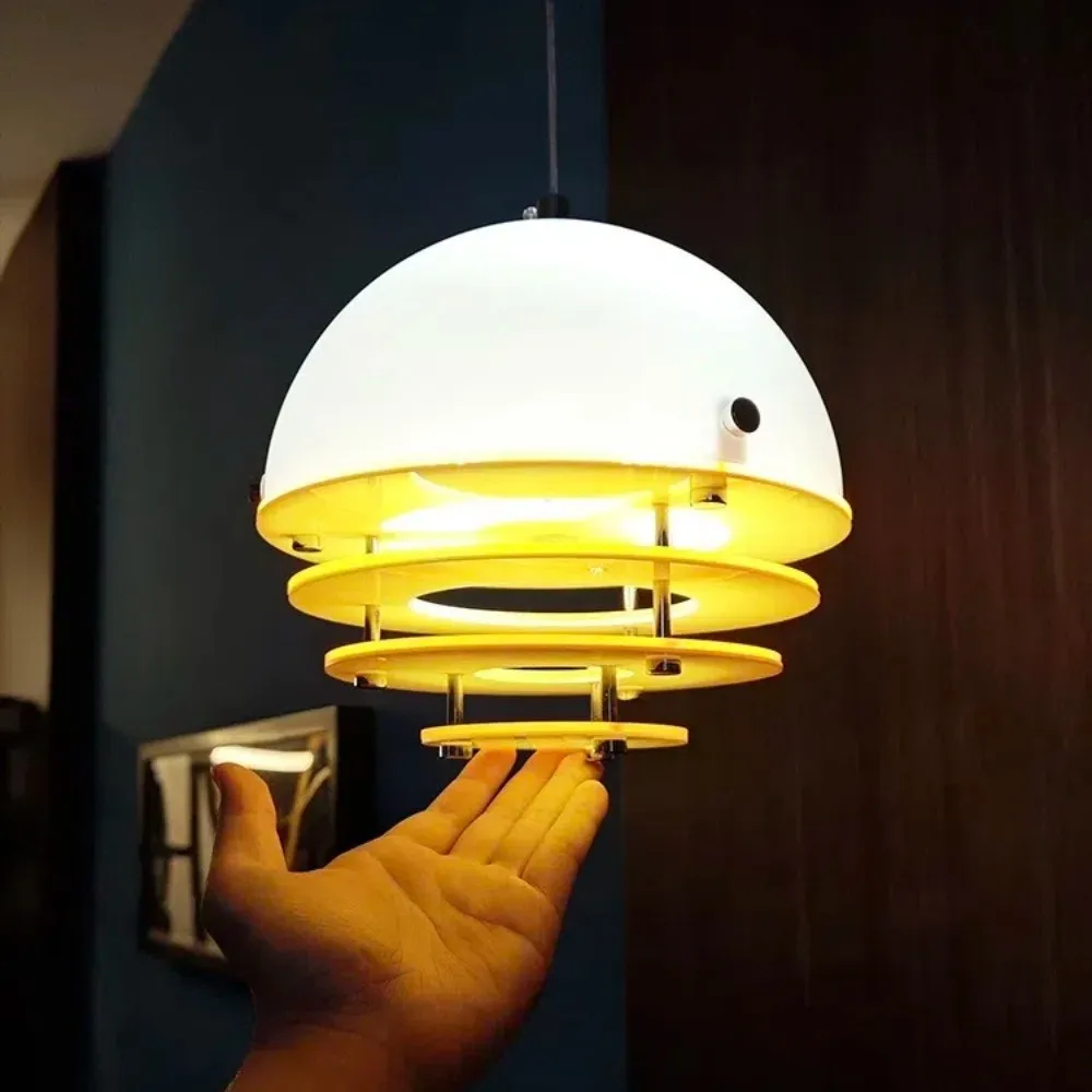 Bauhaus Sunset Pendant Lamp - Warm Ambient Lighting for Living Room S213