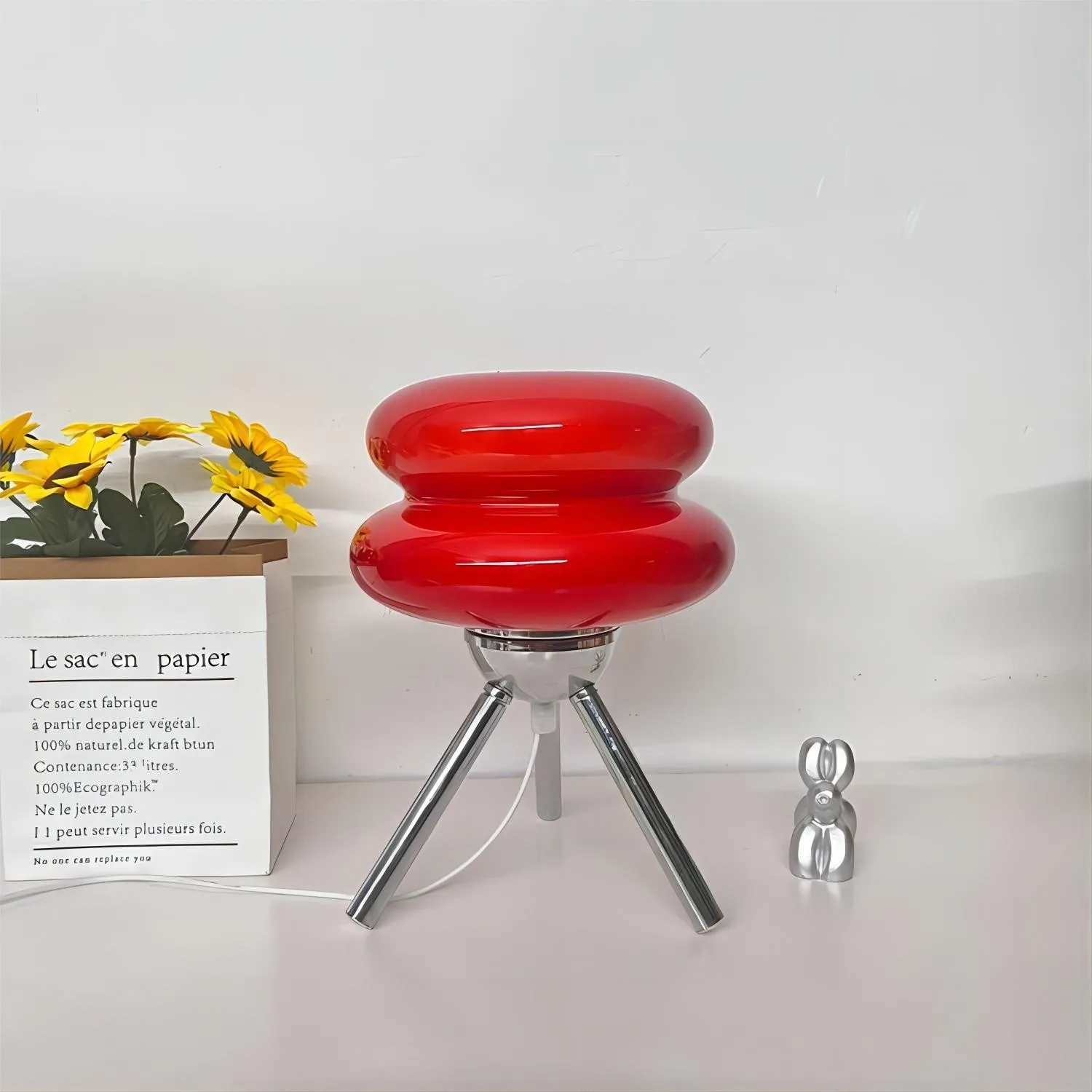 Lollipop Bauhaus Tripod Glass Table Lamp S26