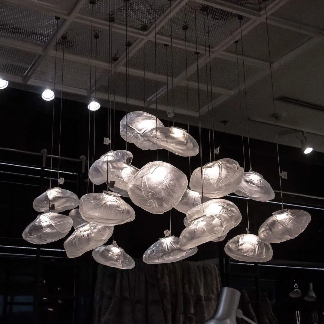 Multi-Head Irregular Glass Bubble Chandelier M79
