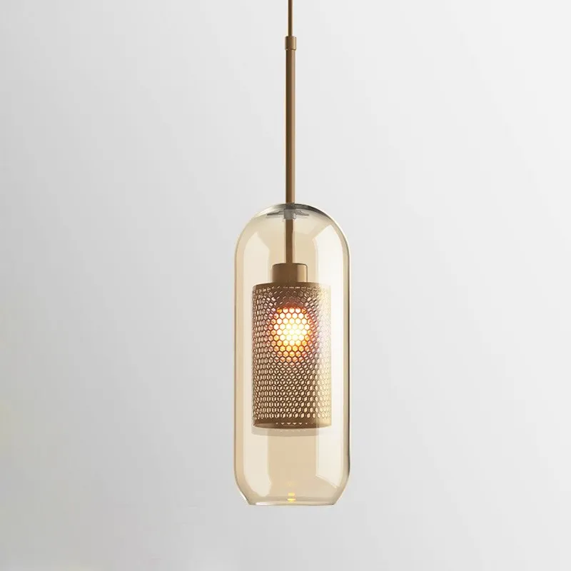 Modern Chiswick Glass Pendant Light Fixtures for Kitchen Dining Room