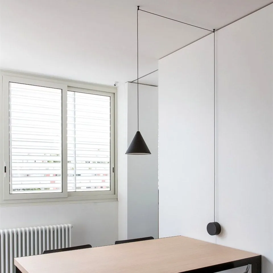 String Light Cone Pendant Light
