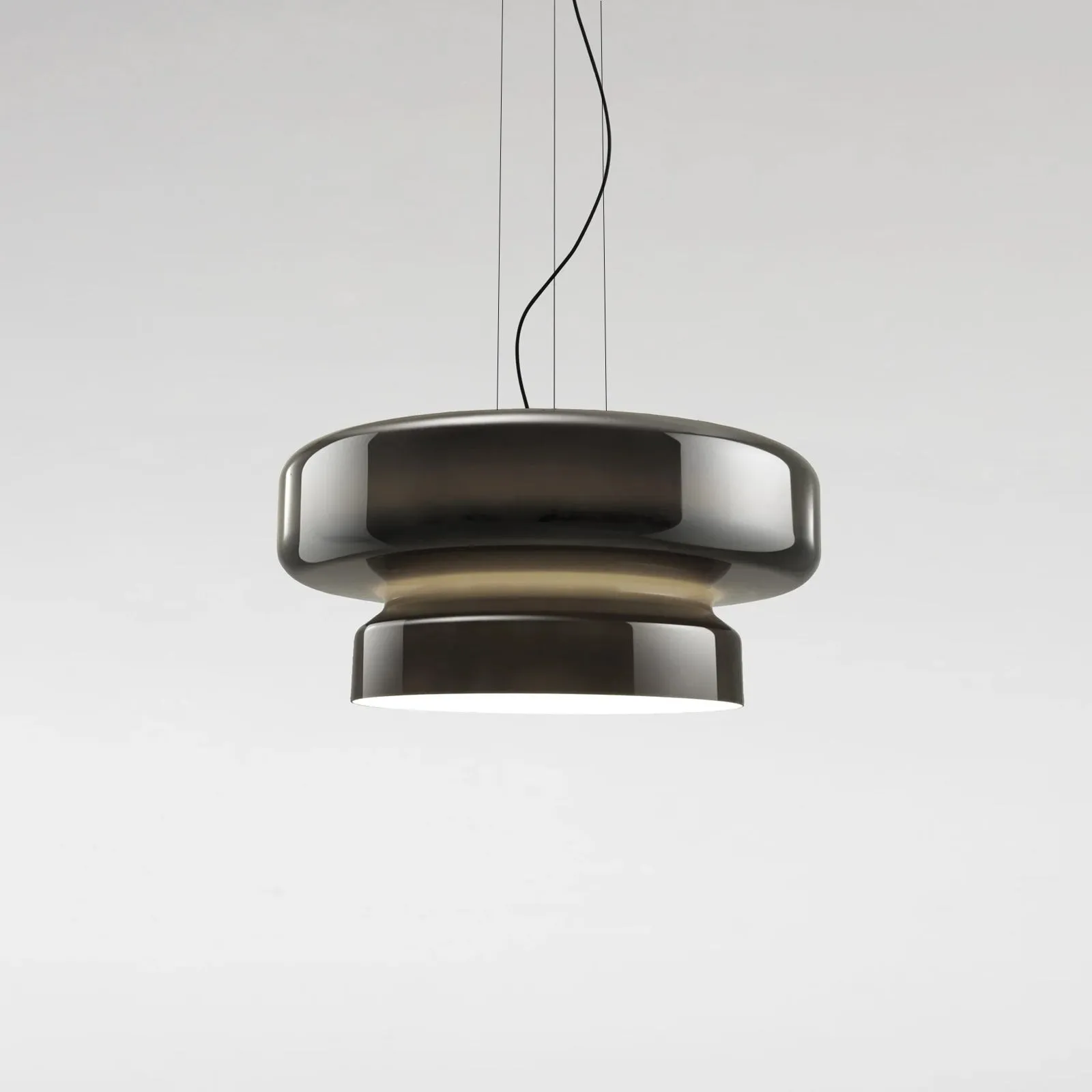 Minimalist Pendant Light - Bohemian Glass and Metal for Dining Room M388