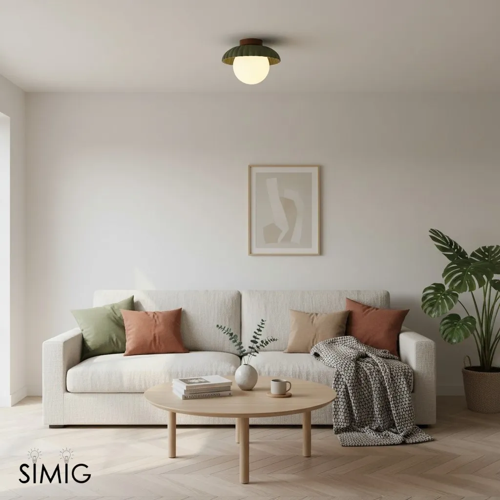 Alien Cream Glass Ceiling Light - Modern Nordic Ceiling Fixture M77