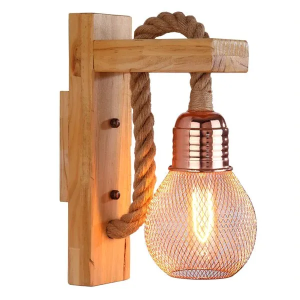 Hemp Rope Wall Lamp