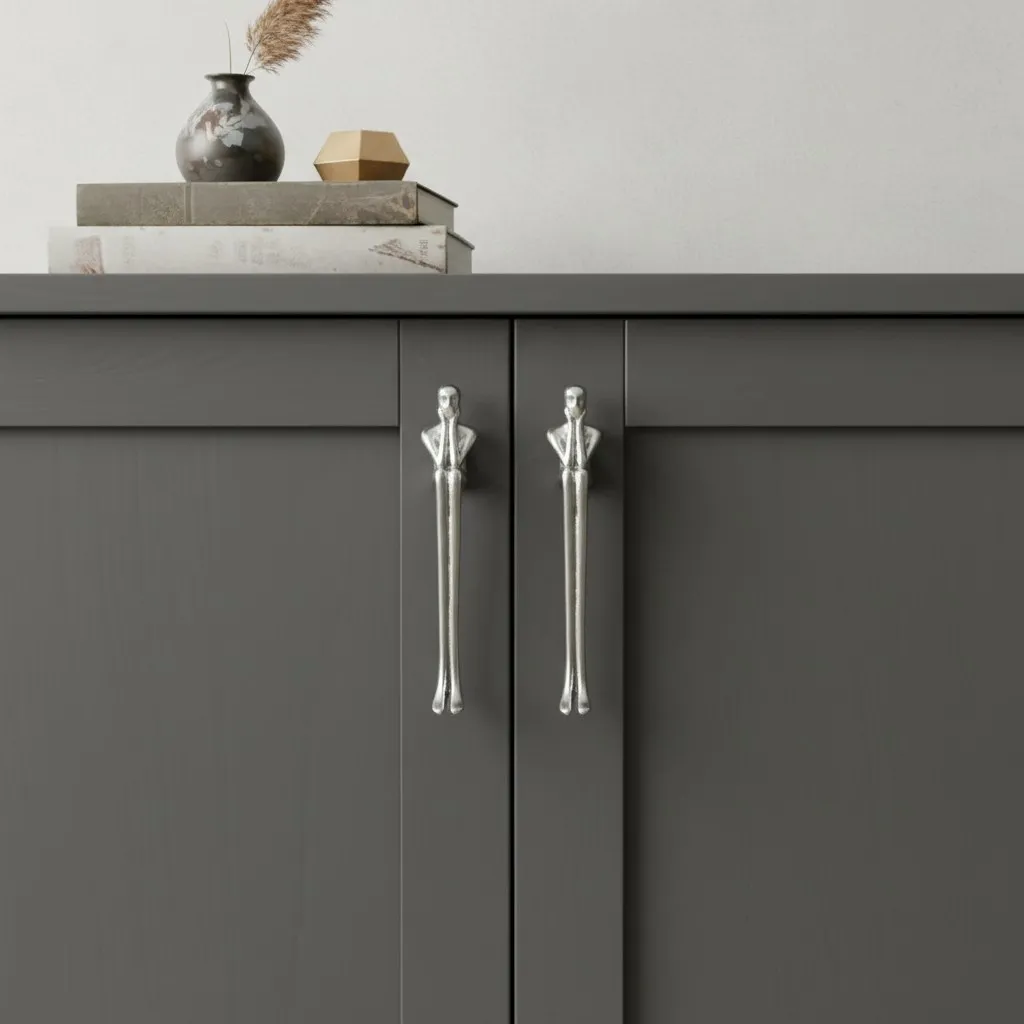 Verlitho Sculptural Metal Handle – Contemporary Drawer Pull Decor T1188