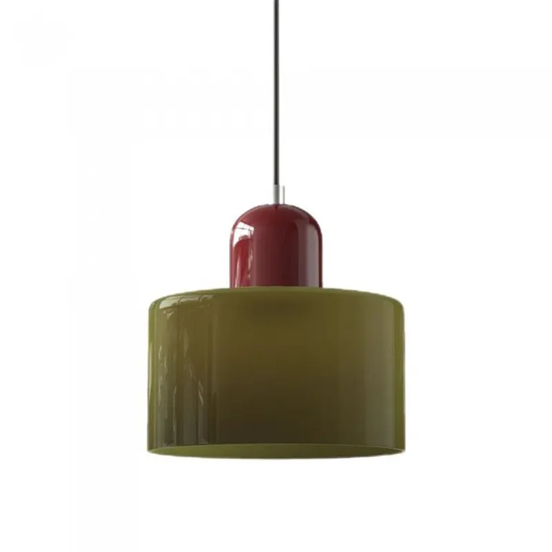 Nordic Morandi Cylinder Glass Pendant Light S66