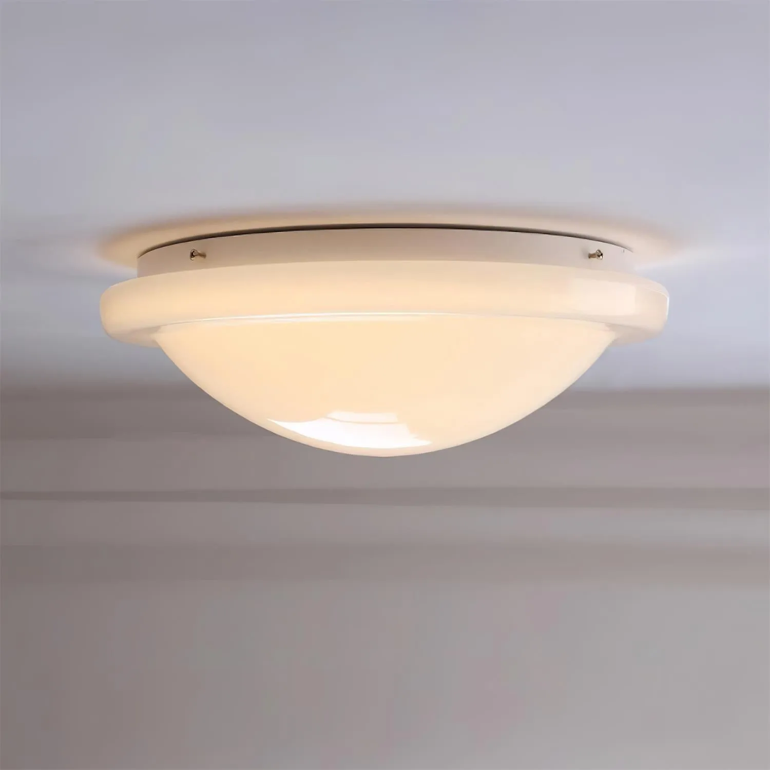 Modern Miminalist White Glass Led Ceiling Lamp M307