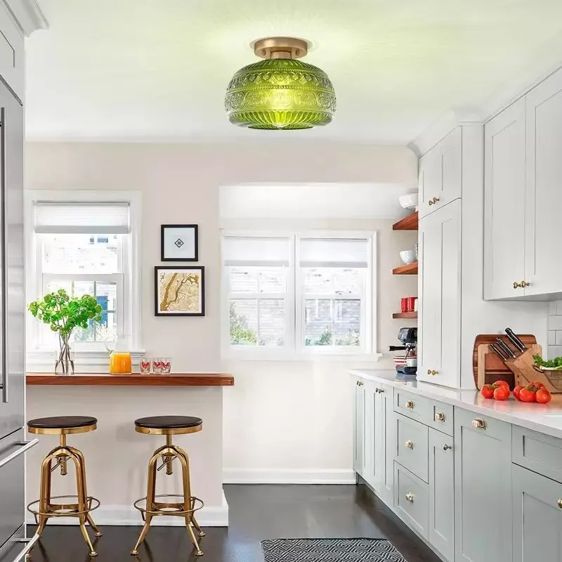 Vintage Solid Colour Glass Recessed Ceiling Lamp S201