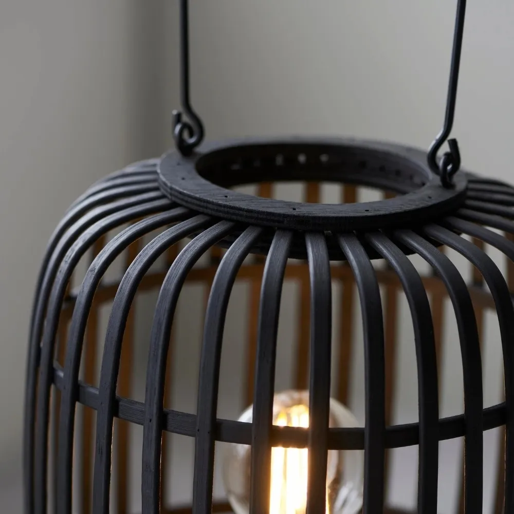 Yumeko Ambient Table Lamp - Open Bamboo Cage Design Stylish and Eco Friendly for Living & Bedroom T988