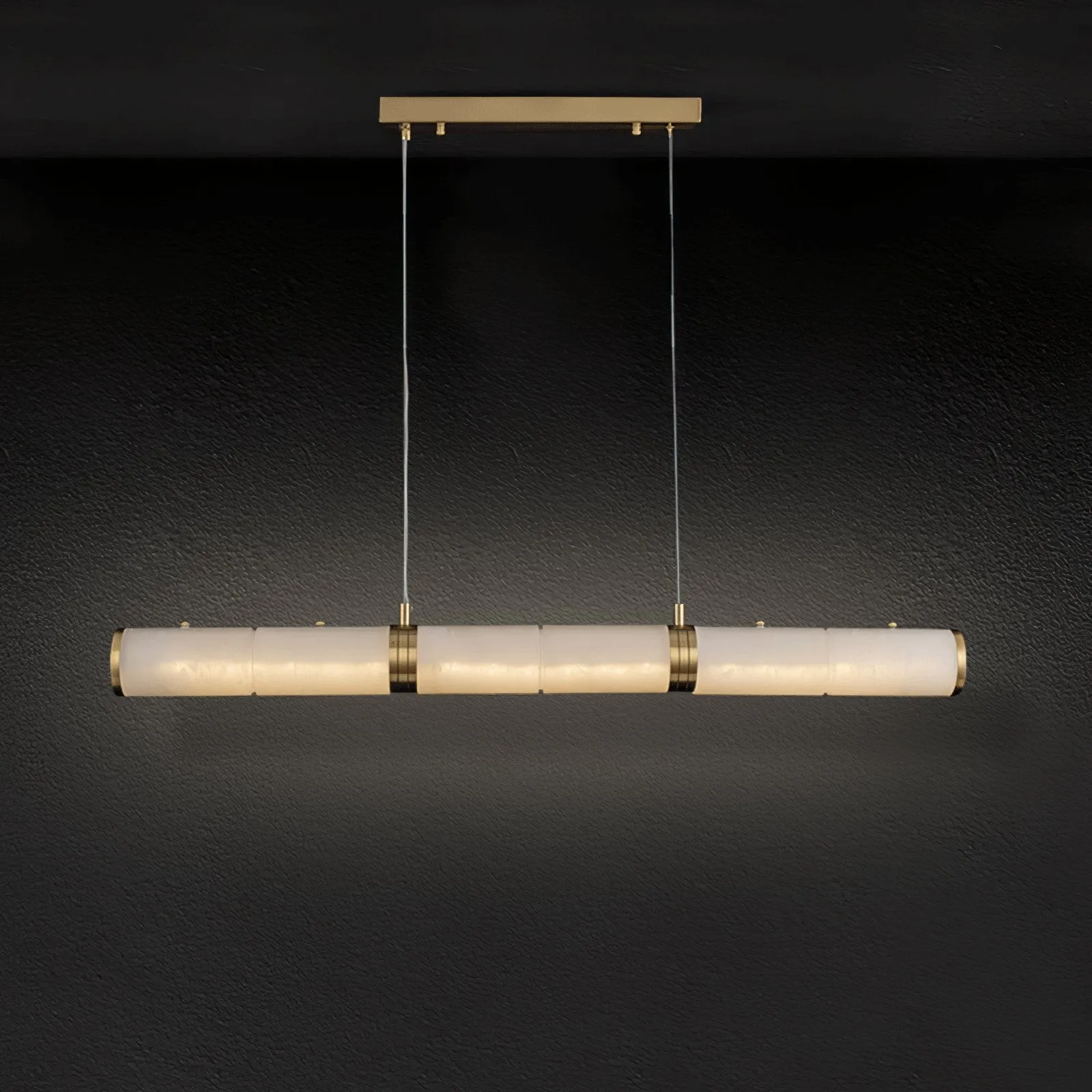 Luxurious Alabaster Beam Pendant Light M581