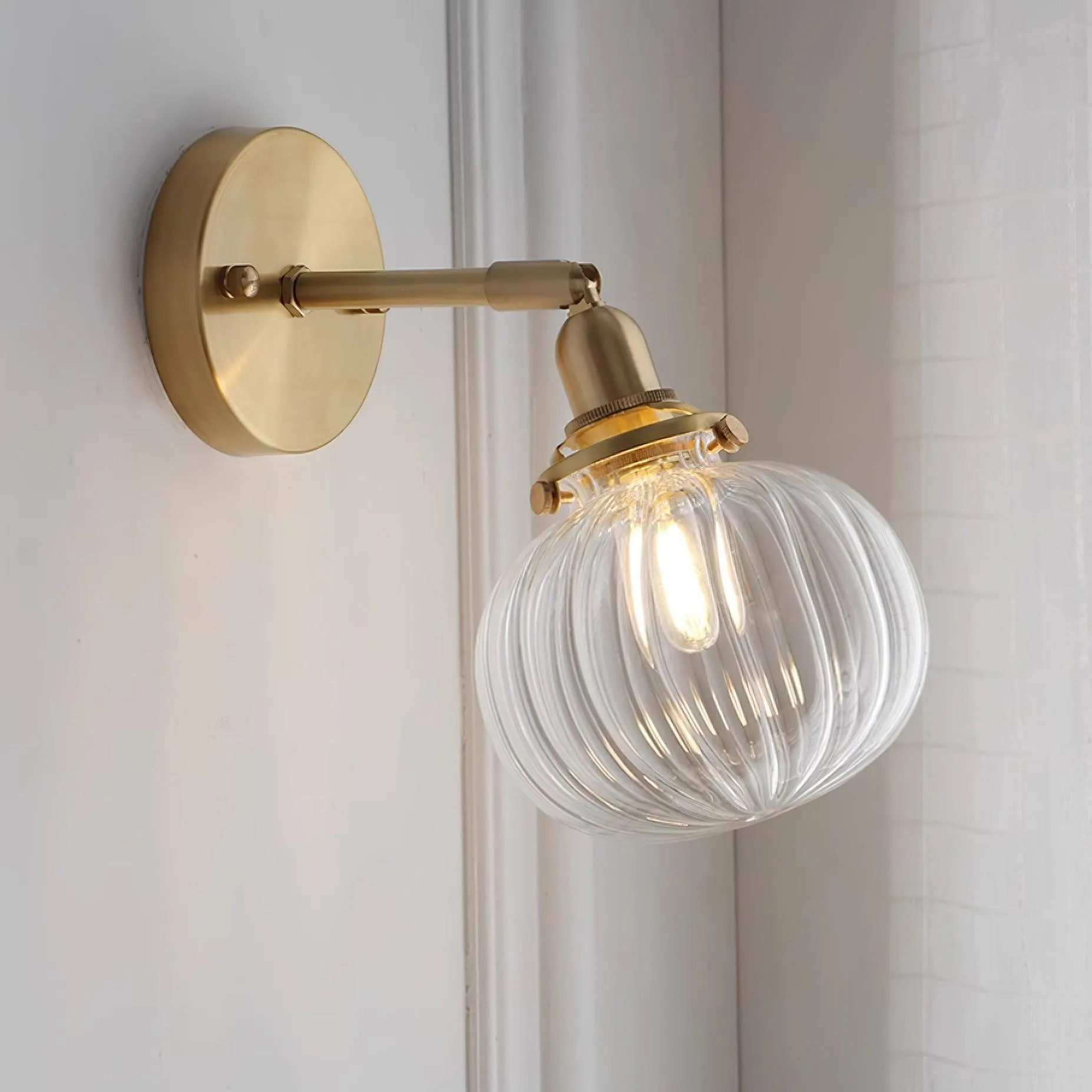 Simple Hallway Entrance Pumpkin Pattern Wall Lamp M108