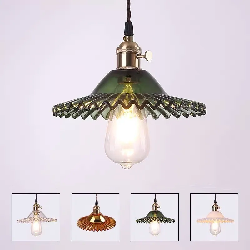 Exotic Vintage Glass Pendant Light