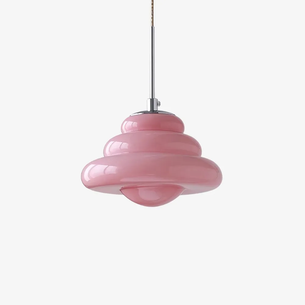 Tiered Pendant Lamp - Modern Glass and Metal for Dining Room S245