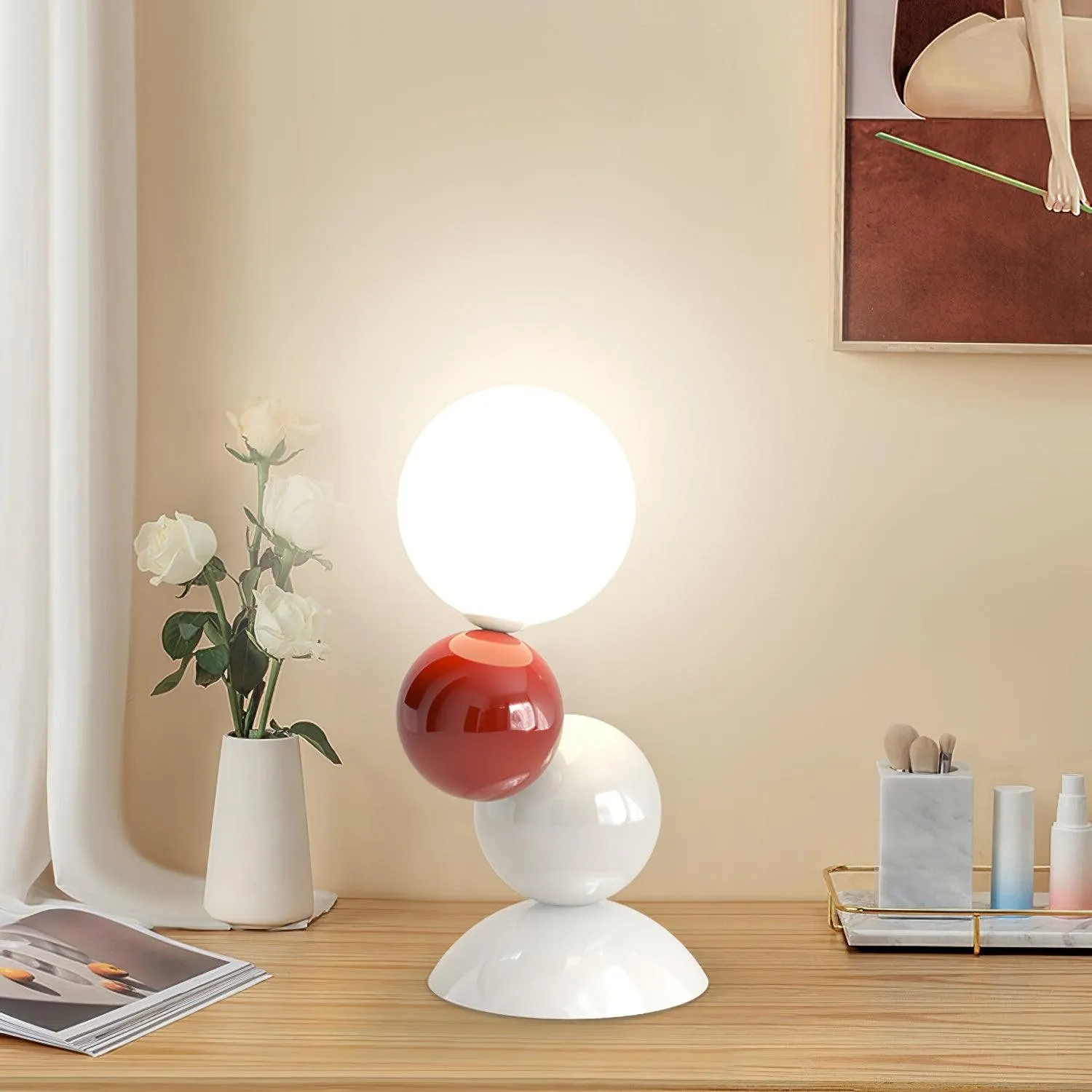 Colorful Design Acrylic Ball Table Lamp M101