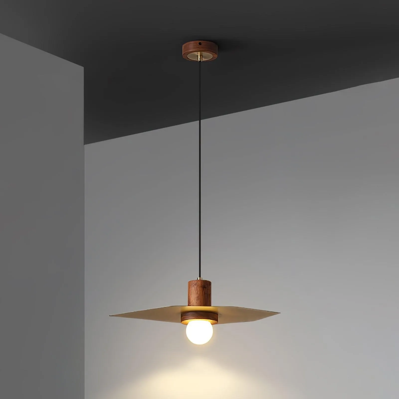 Walnut Copper Jupiter Pendant Lamp G20