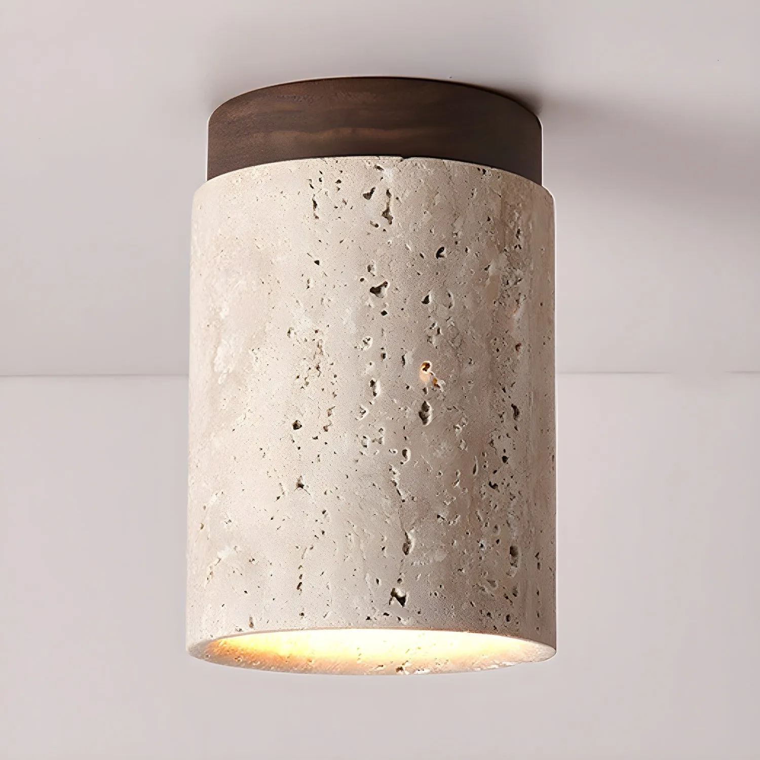 Marble Travertine Column Ceiling Lamp M405