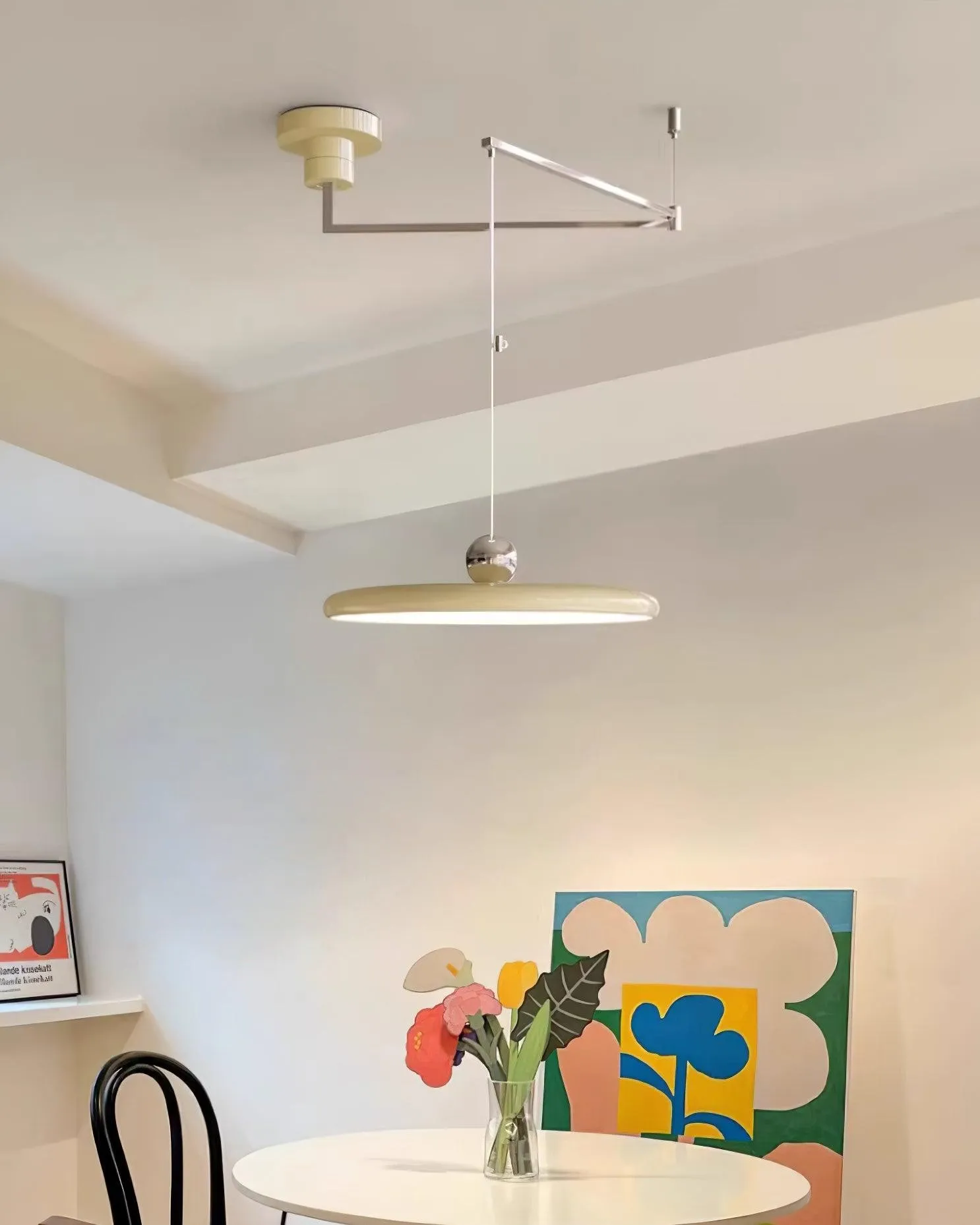 Simple Modern Adjustable Swing Arm Disc Pendant Lamp M11