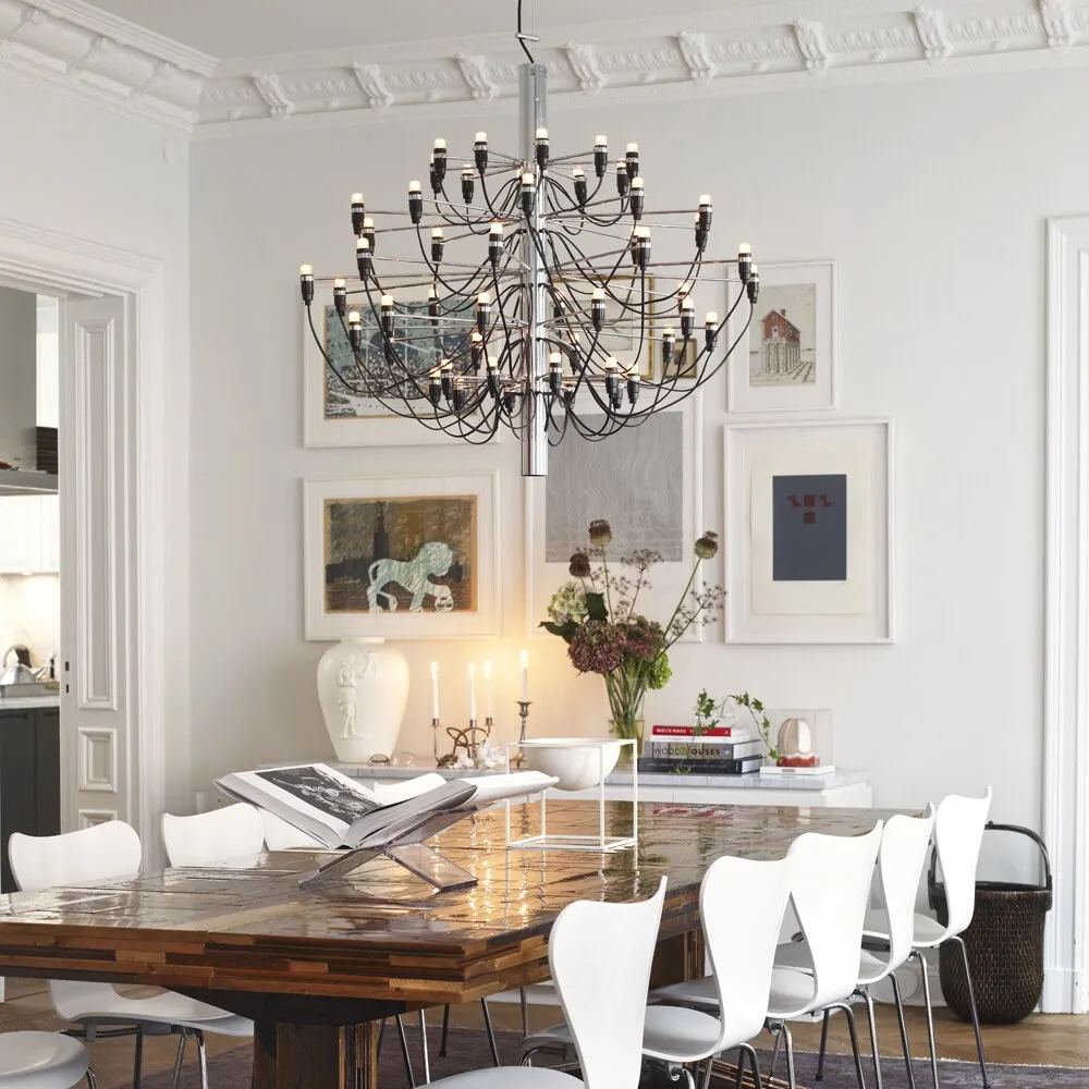 Tendrila Multi-Light Chandelier - Industrial Style Pendant Light for Dining Room