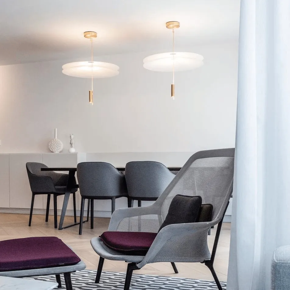Plumeo Chandelier - Modern Layered LED Pendant for Living Room